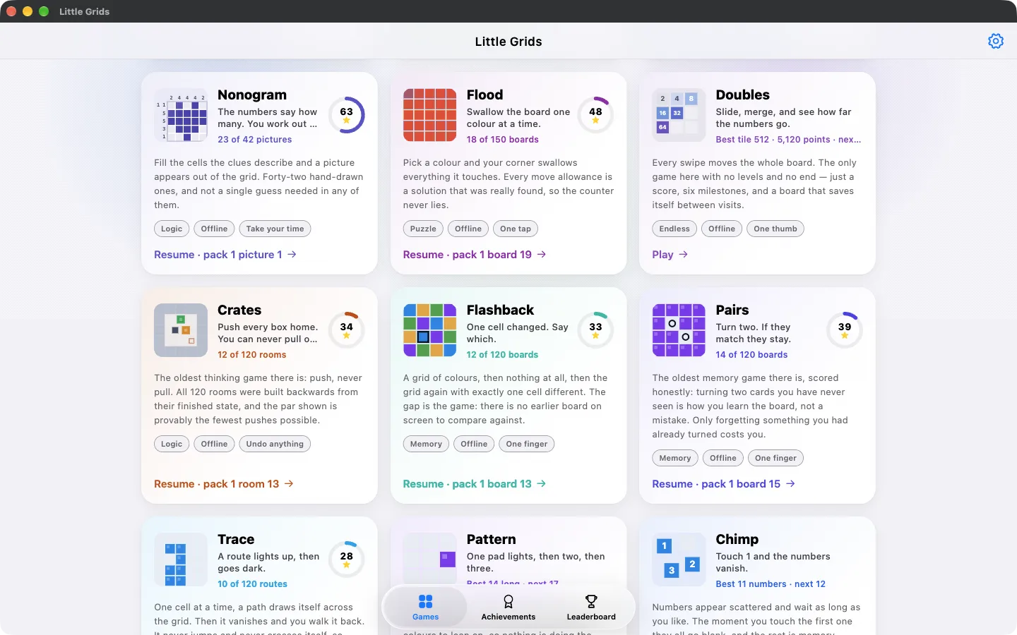 Little Grids on a Mac